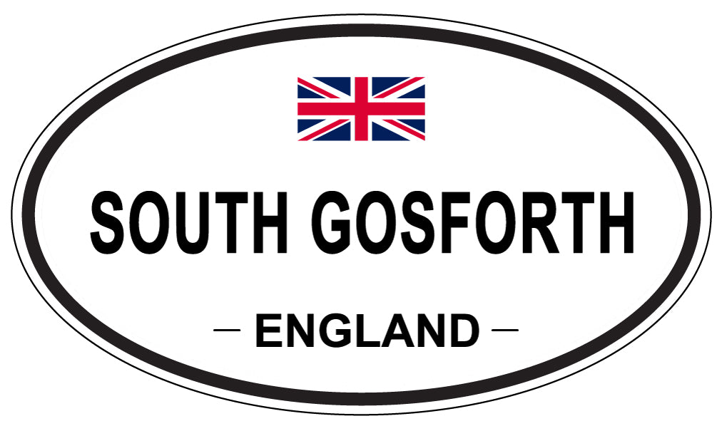 SOUTH GOSFORTH, ENGLAND - Oval Sticker