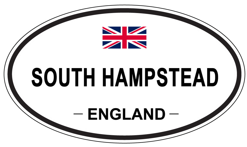 SOUTH HAMPSTEAD, ENGLAND - Oval Sticker