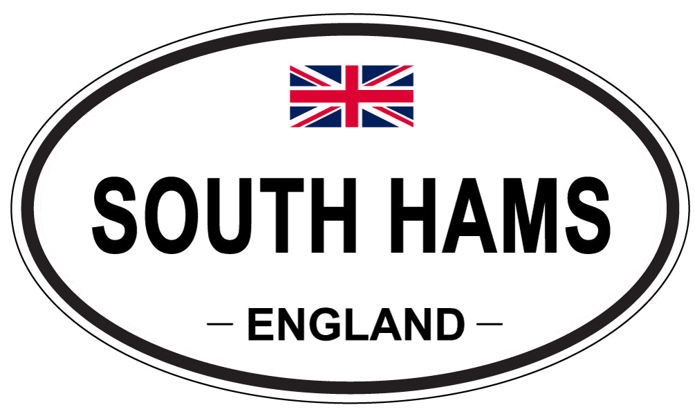 SOUTH HAMS, ENGLAND - Oval Sticker