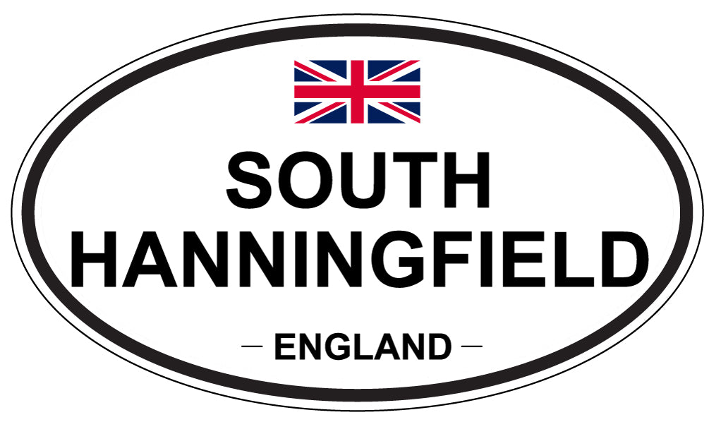 SOUTH HANNINGFIELD, ENGLAND - Oval Sticker
