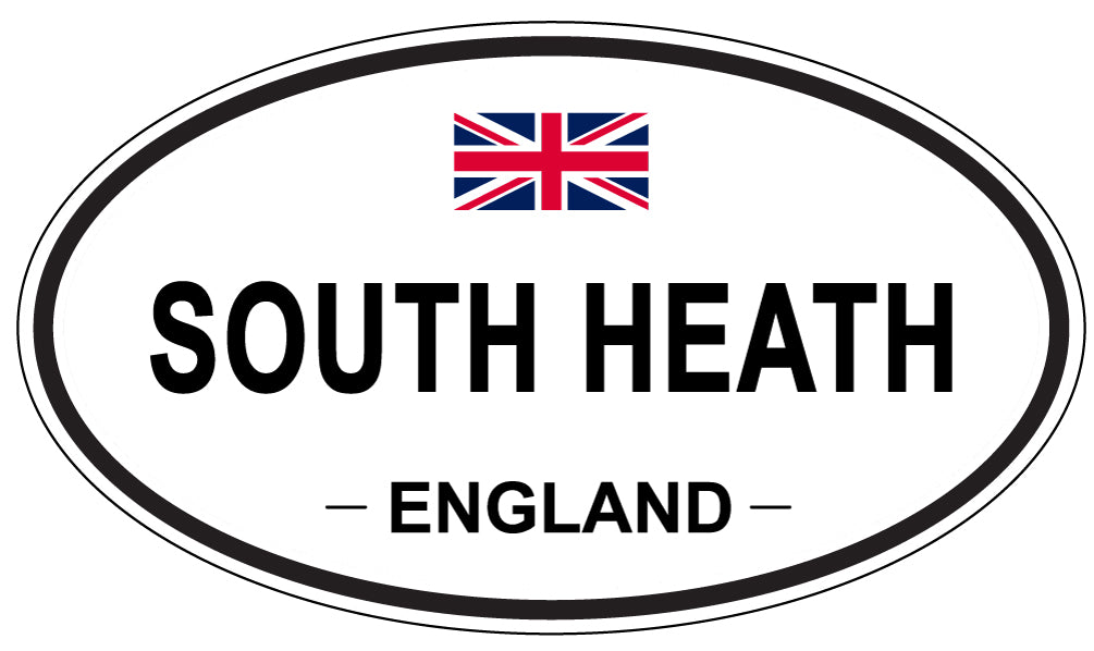 SOUTH HEATH, ENGLAND - Oval Sticker