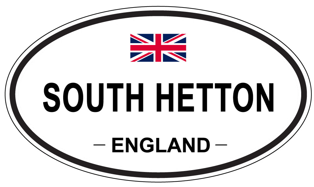SOUTH HETTON, ENGLAND - Oval Sticker