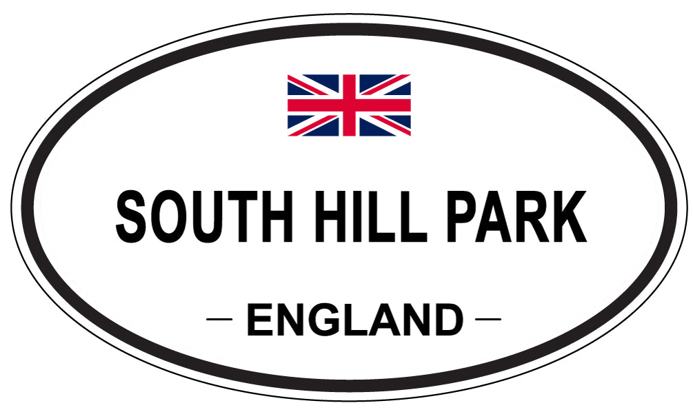SOUTH HILL PARK, ENGLAND - Oval Sticker