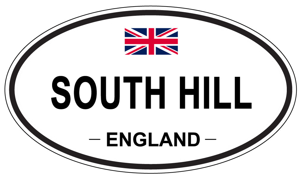 SOUTH HILL, ENGLAND - Oval Sticker