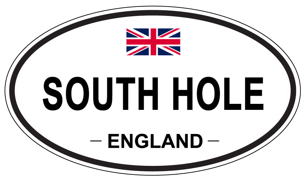 SOUTH HOLE, ENGLAND - Oval Sticker