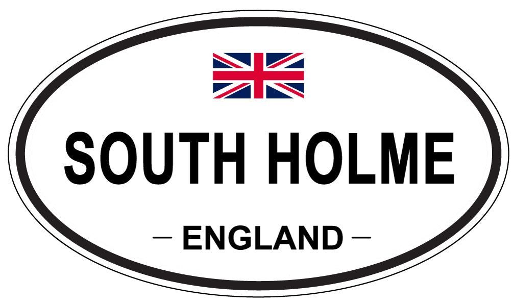 SOUTH HOLME, ENGLAND - Oval Sticker