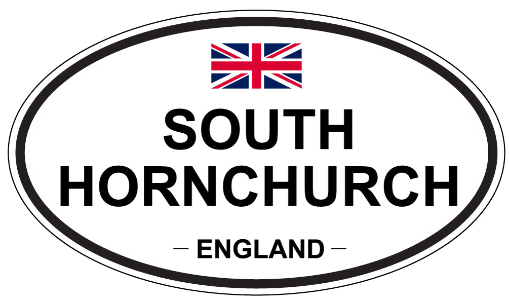 SOUTH HORNCHURCH, ENGLAND - Oval Sticker