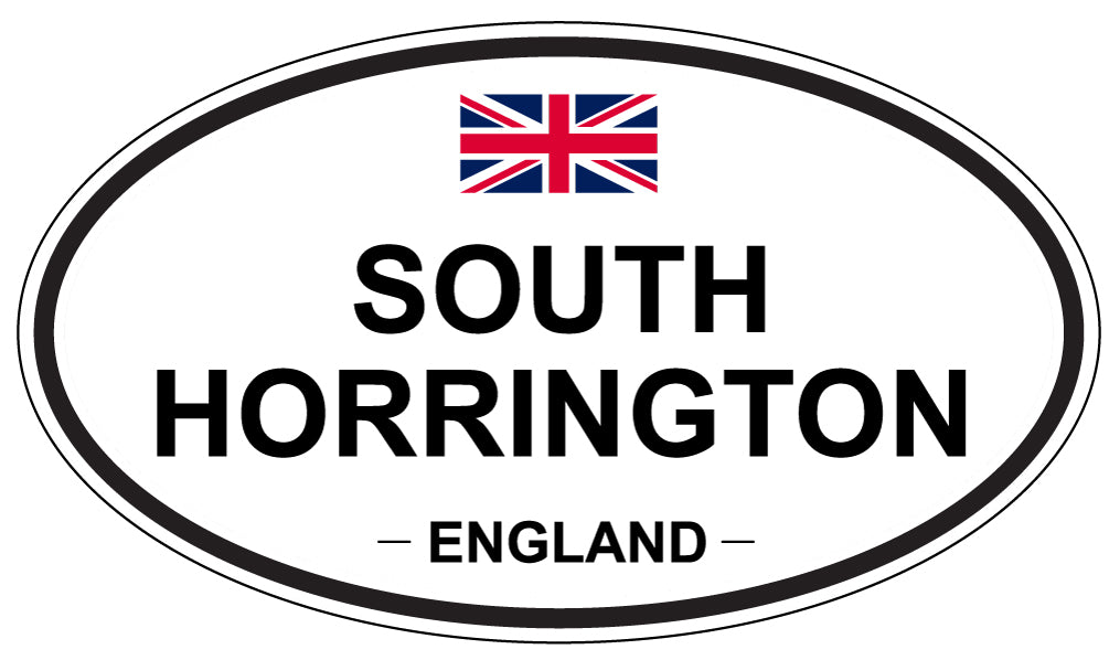 SOUTH HORRINGTON, ENGLAND - Oval Sticker