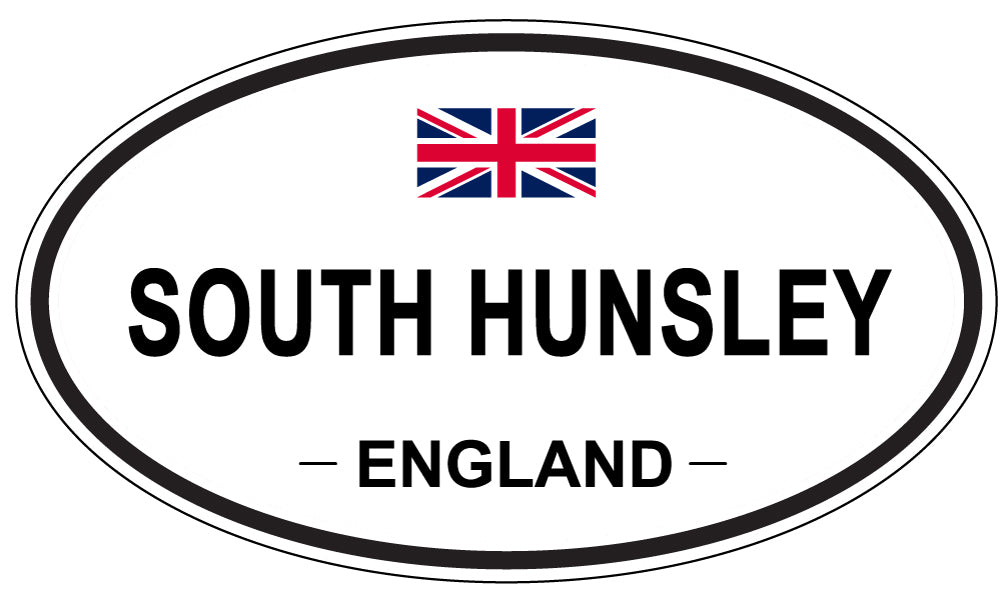 SOUTH HUNSLEY, ENGLAND - Oval Sticker
