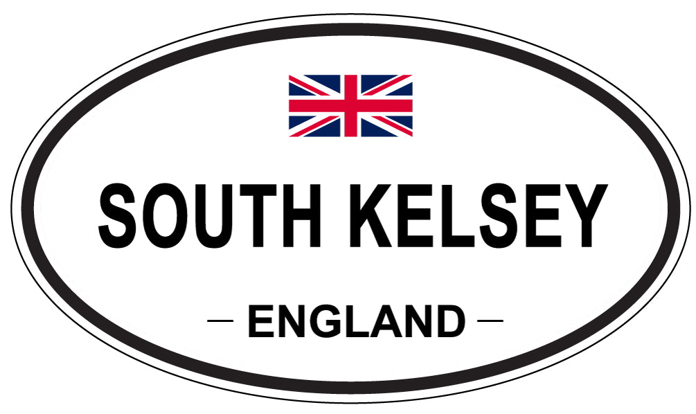 SOUTH KELSEY, ENGLAND - Oval Sticker