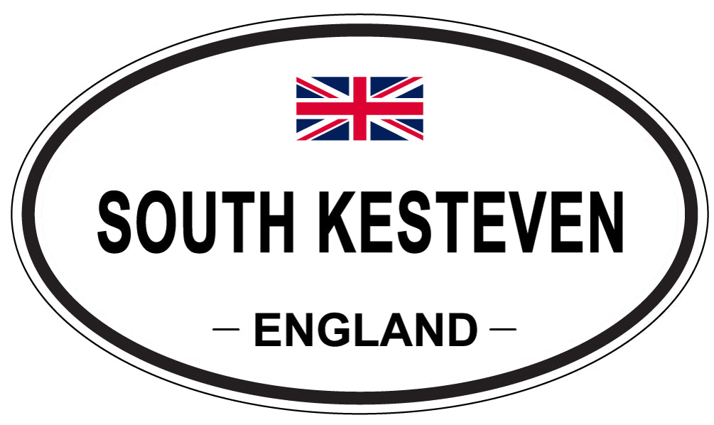 SOUTH KESTEVEN, ENGLAND - Oval Sticker