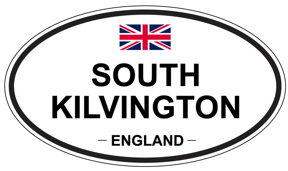 SOUTH KILVINGTON, ENGLAND - Oval Sticker