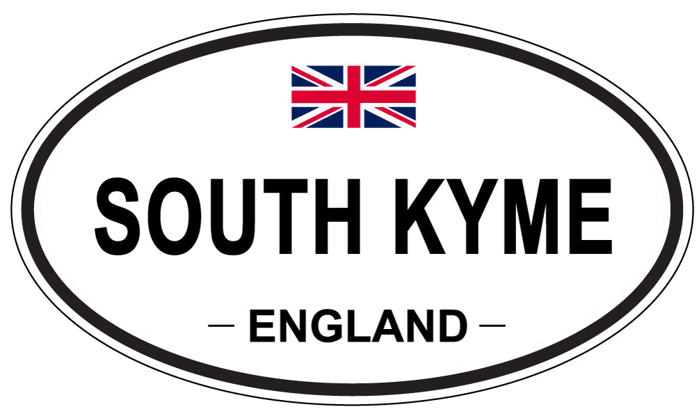 SOUTH KYME, ENGLAND - Oval Sticker