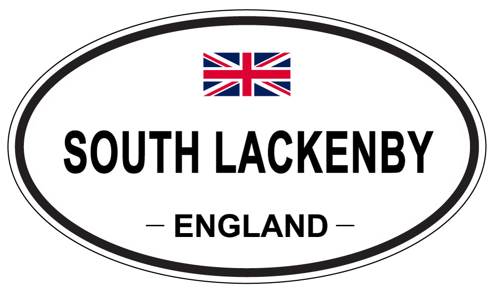 SOUTH LACKENBY, ENGLAND - Oval Sticker