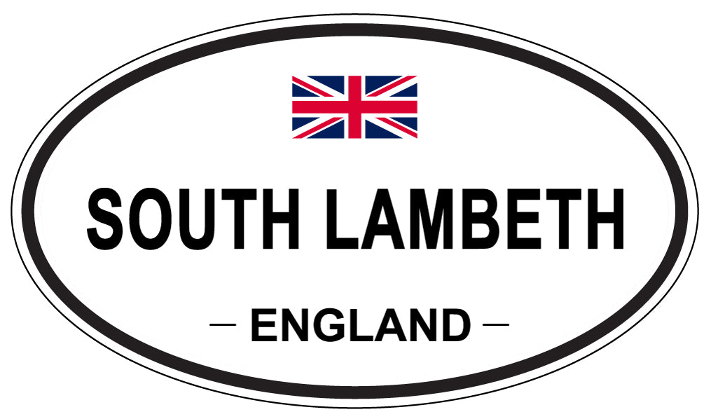 SOUTH LAMBETH, ENGLAND - Oval Sticker