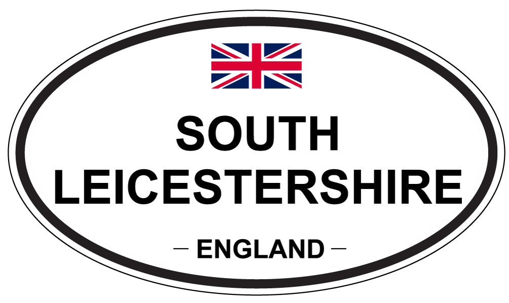SOUTH LEICESTERSHIRE, ENGLAND - Oval Sticker