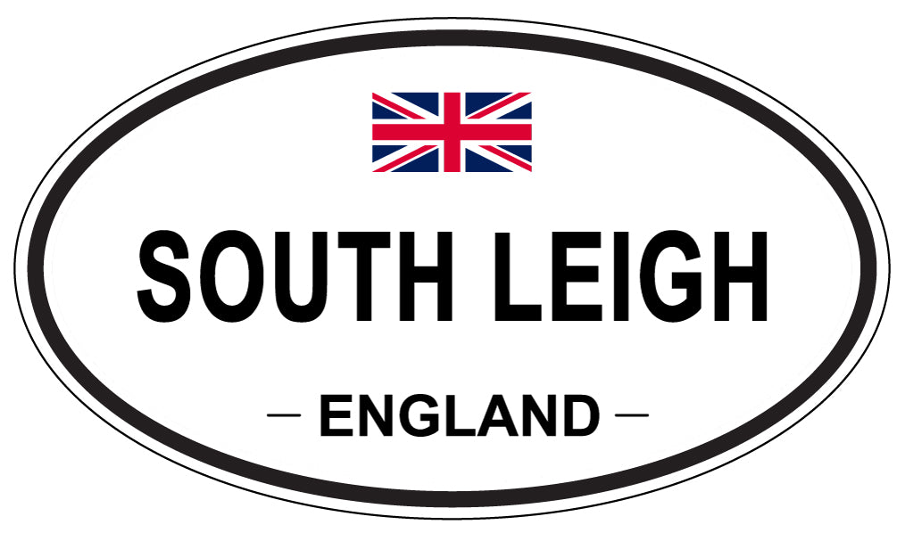 SOUTH LEIGH, ENGLAND - Oval Sticker