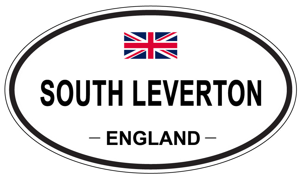 SOUTH LEVERTON, ENGLAND - Oval Sticker