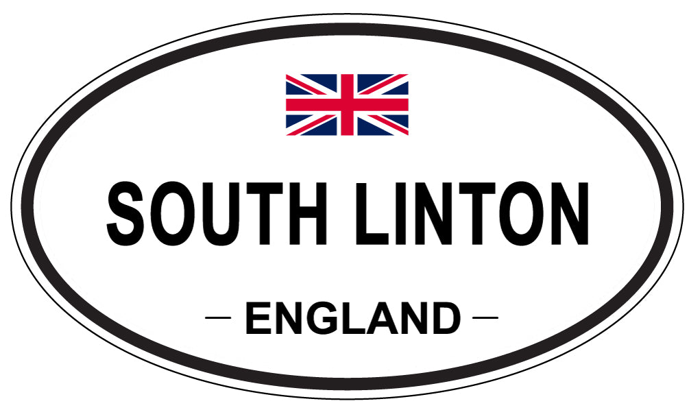SOUTH LINTON, ENGLAND - Oval Sticker