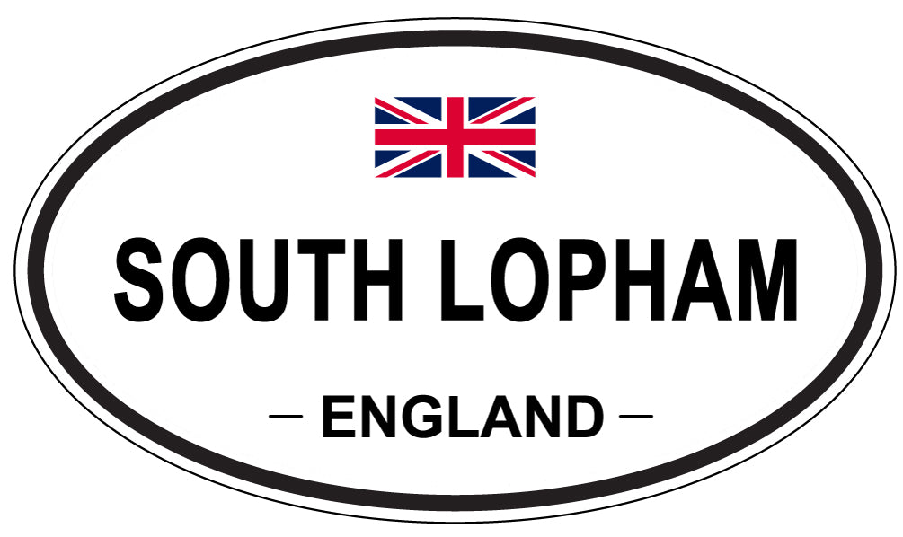 SOUTH LOPHAM, ENGLAND - Oval Sticker