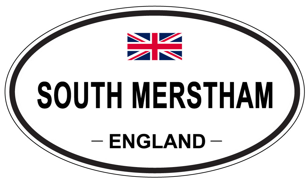 SOUTH MERSTHAM, ENGLAND - Oval Sticker