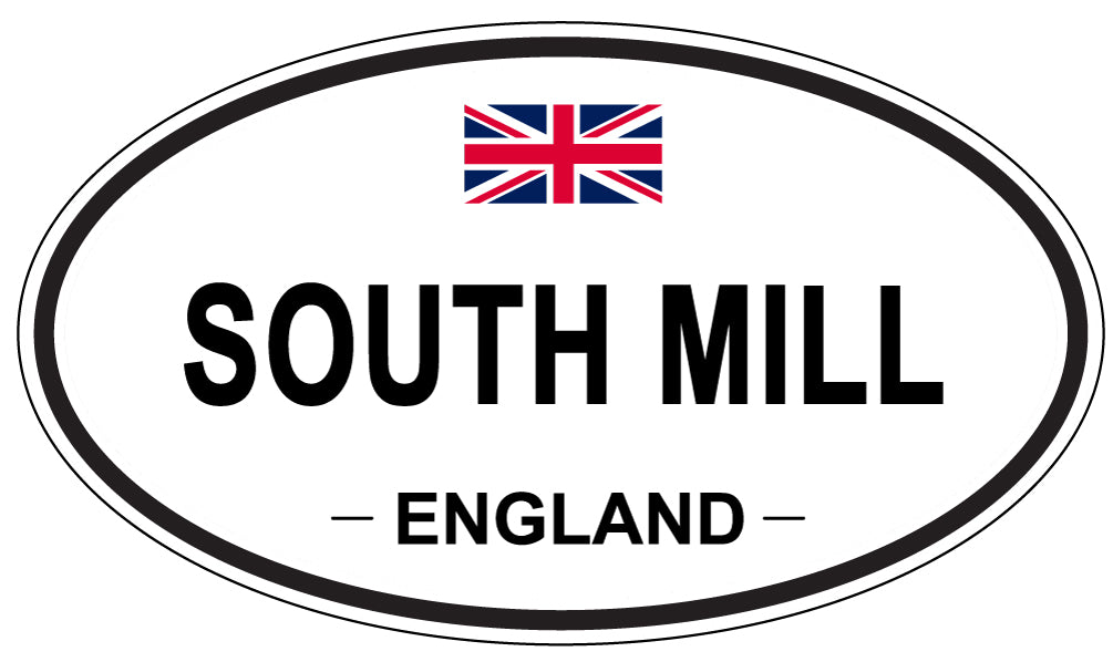 SOUTH MILL, ENGLAND - Oval Sticker