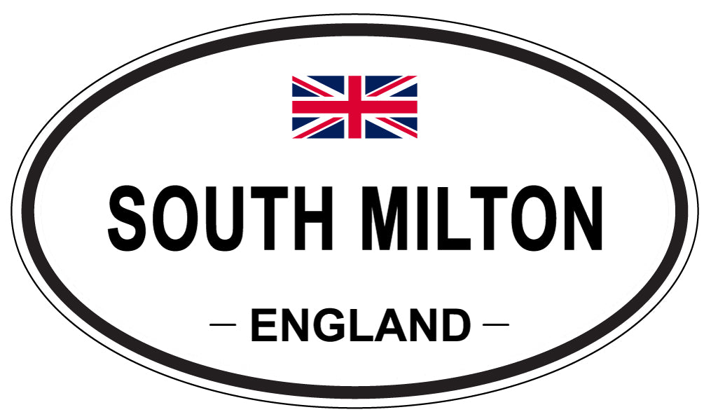 SOUTH MILTON, ENGLAND - Oval Sticker