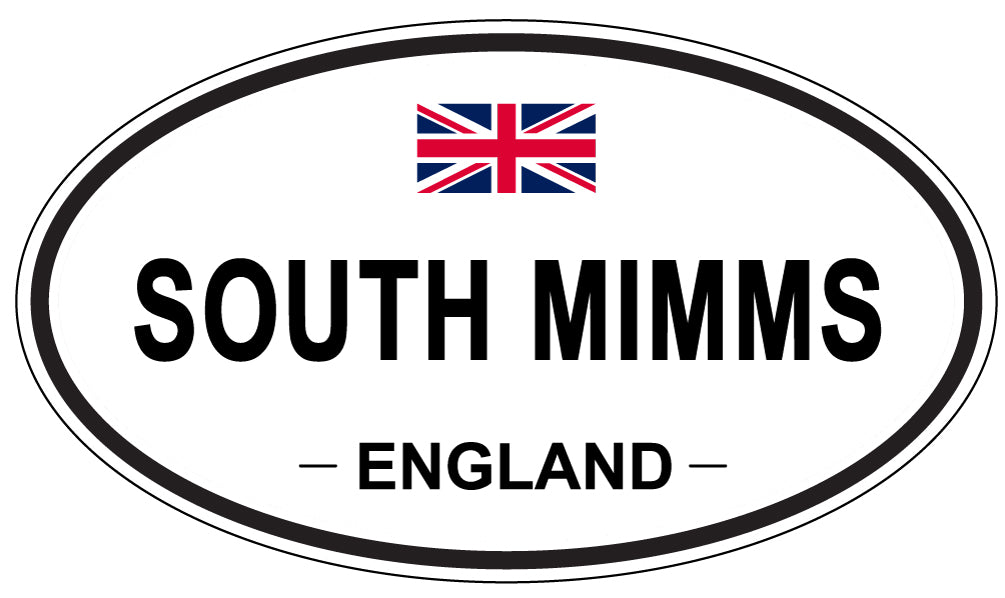 SOUTH MIMMS, ENGLAND - Oval Sticker