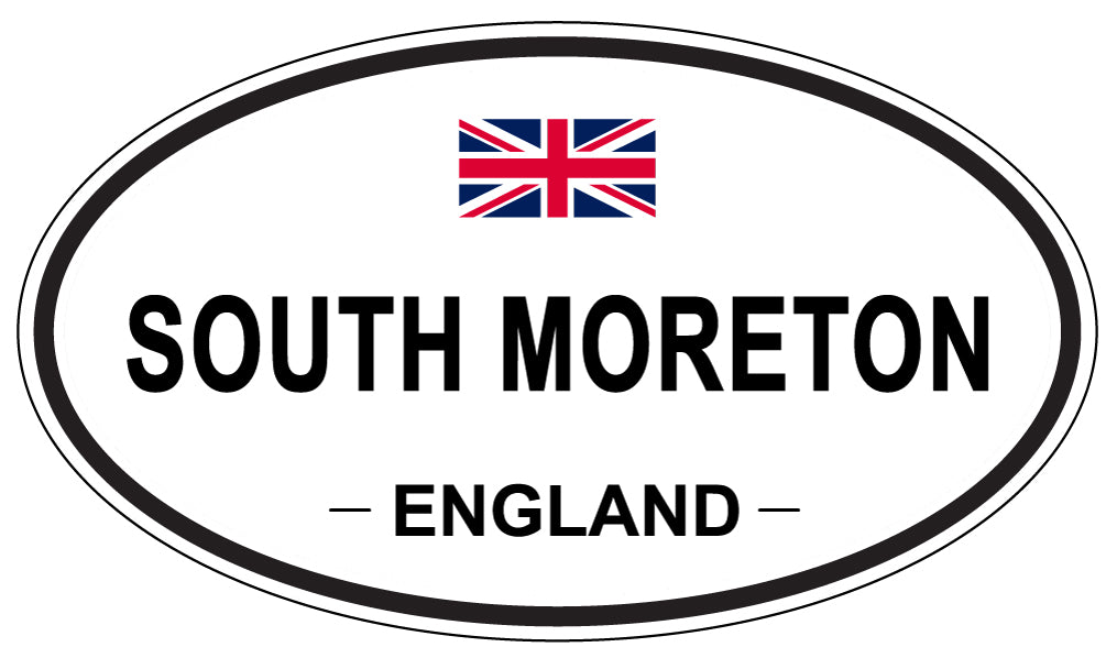 SOUTH MORETON, ENGLAND - Oval Sticker