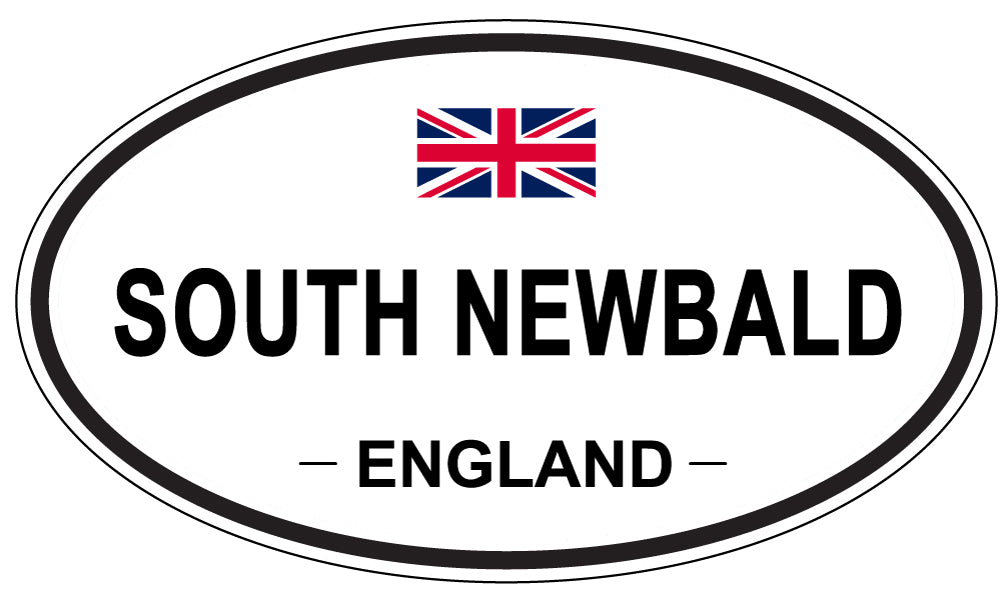 SOUTH NEWBALD, ENGLAND - Oval Sticker