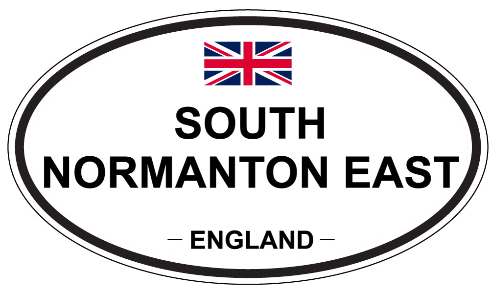SOUTH NORMANTON EAST, ENGLAND - Oval Sticker