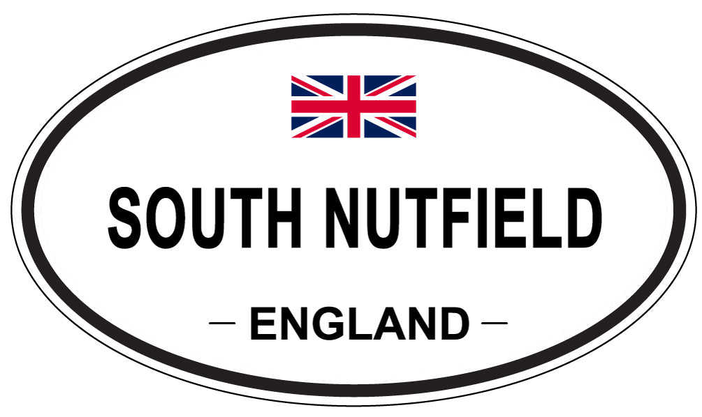 SOUTH NUTFIELD, ENGLAND - Oval Sticker