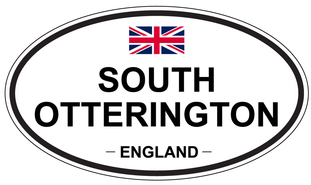 SOUTH OTTERINGTON, ENGLAND - Oval Sticker