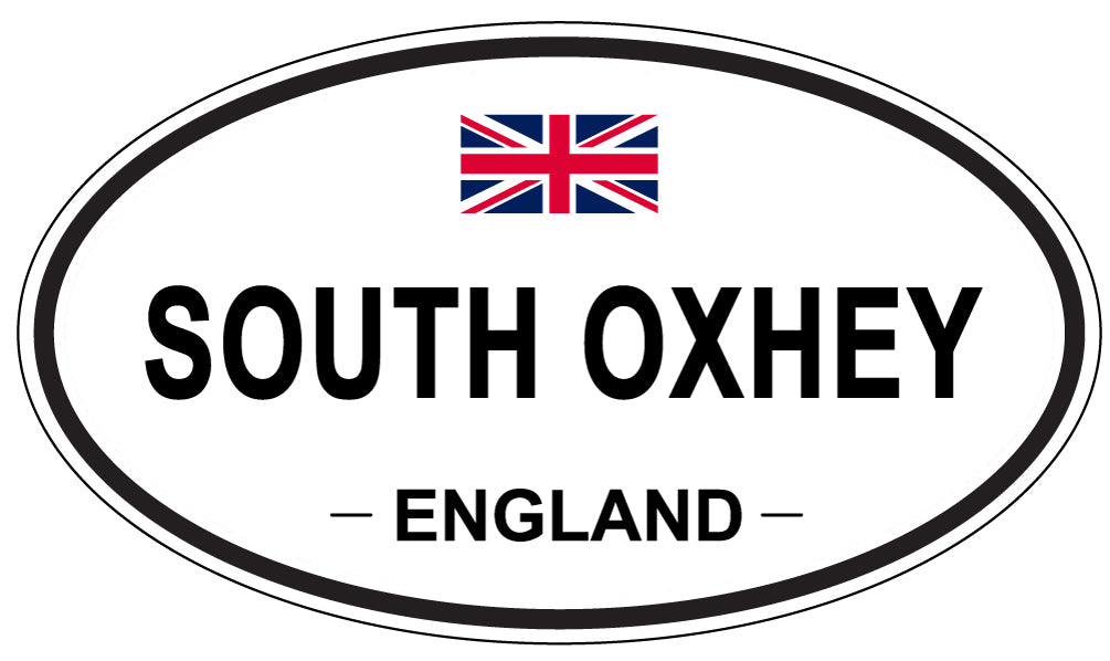 SOUTH OXHEY, ENGLAND - Oval Sticker