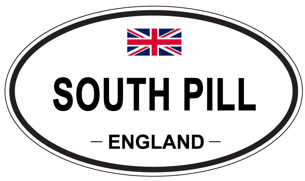 SOUTH PILL, ENGLAND - Oval Sticker