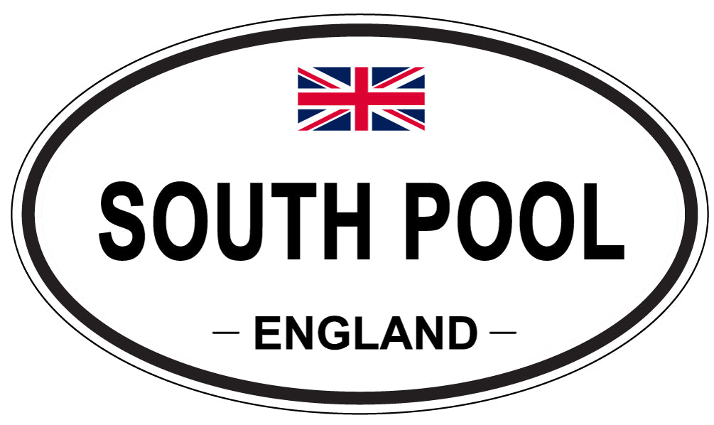 SOUTH POOL, ENGLAND - Oval Sticker