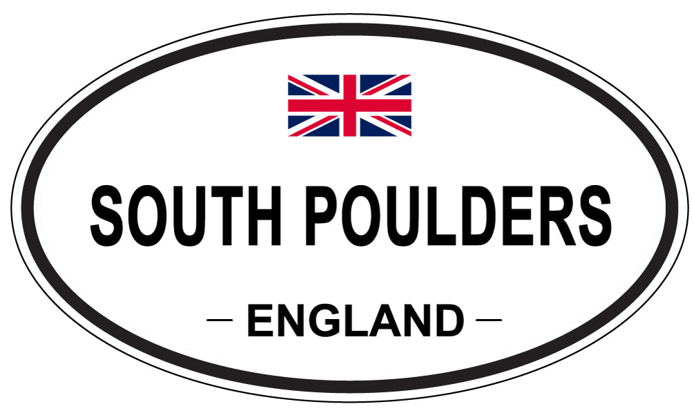 SOUTH POULDERS, ENGLAND - Oval Sticker