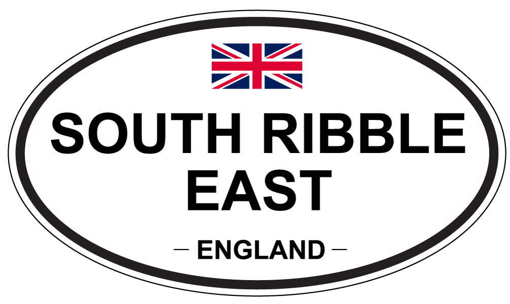 SOUTH RIBBLE EAST, ENGLAND - Oval Sticker