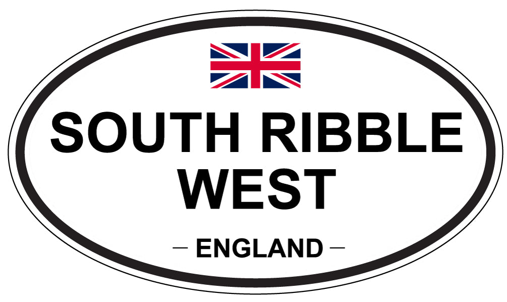 SOUTH RIBBLE WEST, ENGLAND - Oval Sticker