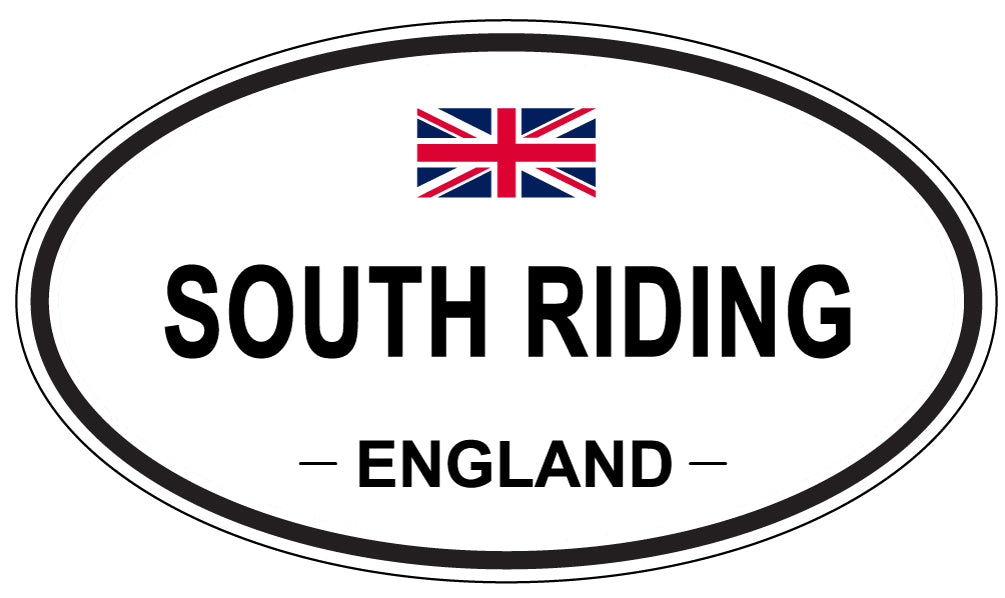 SOUTH RIDING, ENGLAND - Oval Sticker