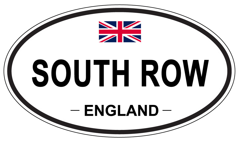 SOUTH ROW, ENGLAND - Oval Sticker