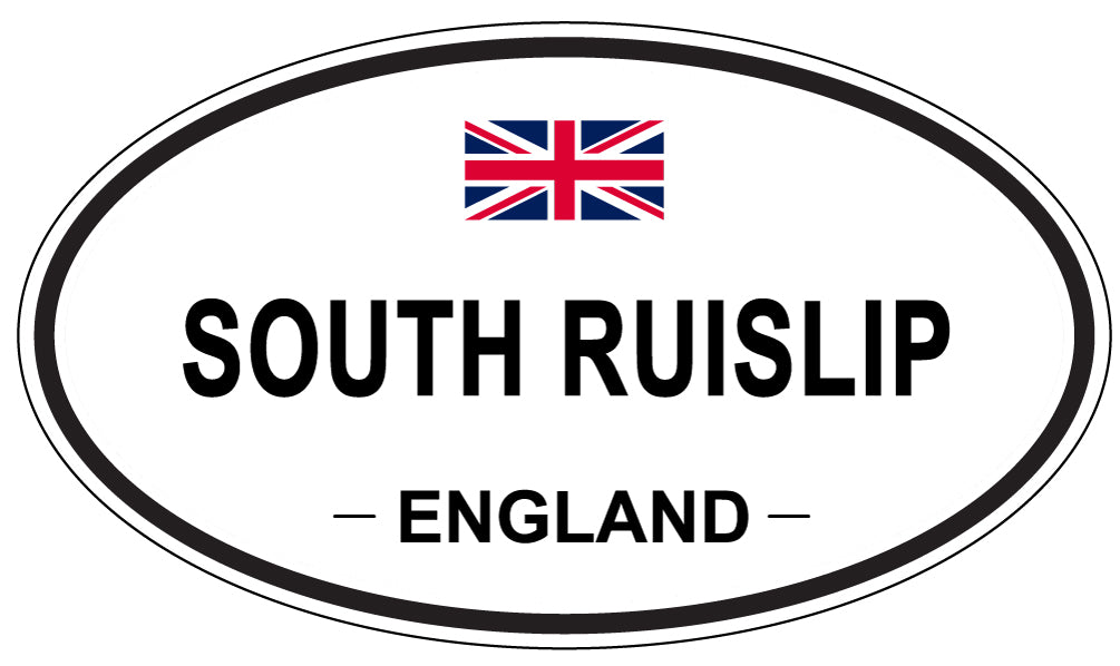 SOUTH RUISLIP, ENGLAND - Oval Sticker