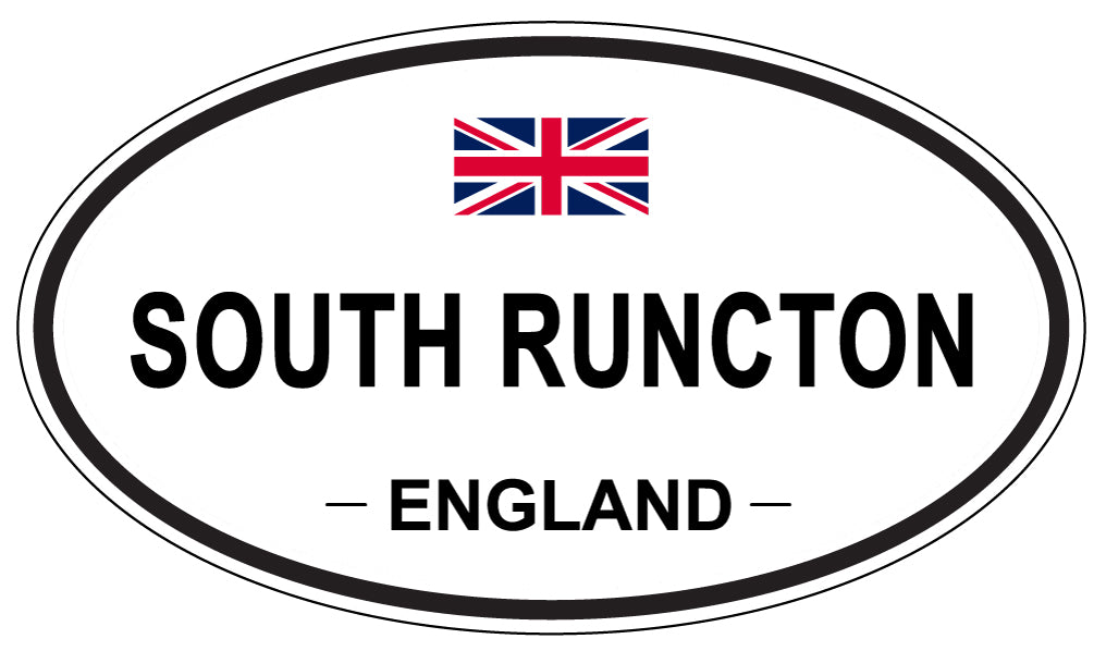SOUTH RUNCTON, ENGLAND - Oval Sticker