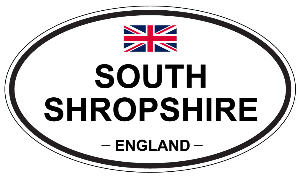 SOUTH SHROPSHIRE, ENGLAND - Oval Sticker