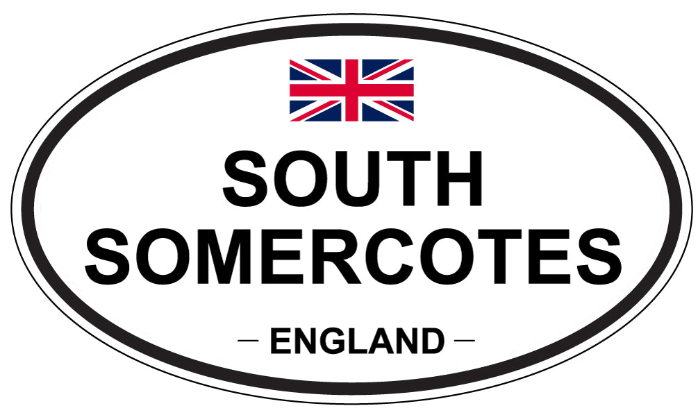 SOUTH SOMERCOTES, ENGLAND - Oval Sticker