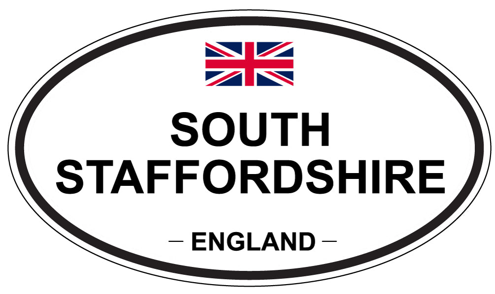 SOUTH STAFFORDSHIRE, ENGLAND - Oval Sticker