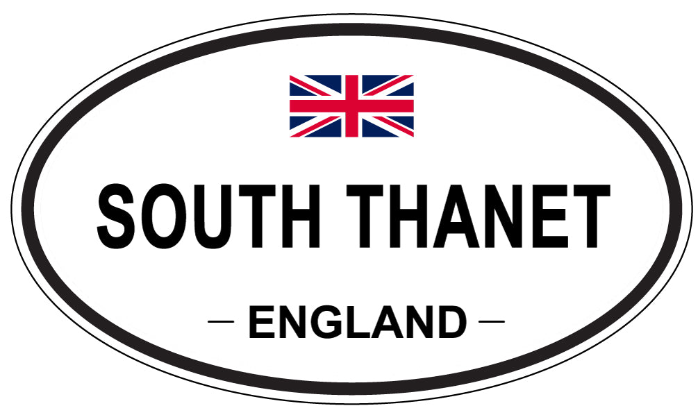 SOUTH THANET, ENGLAND - Oval Sticker