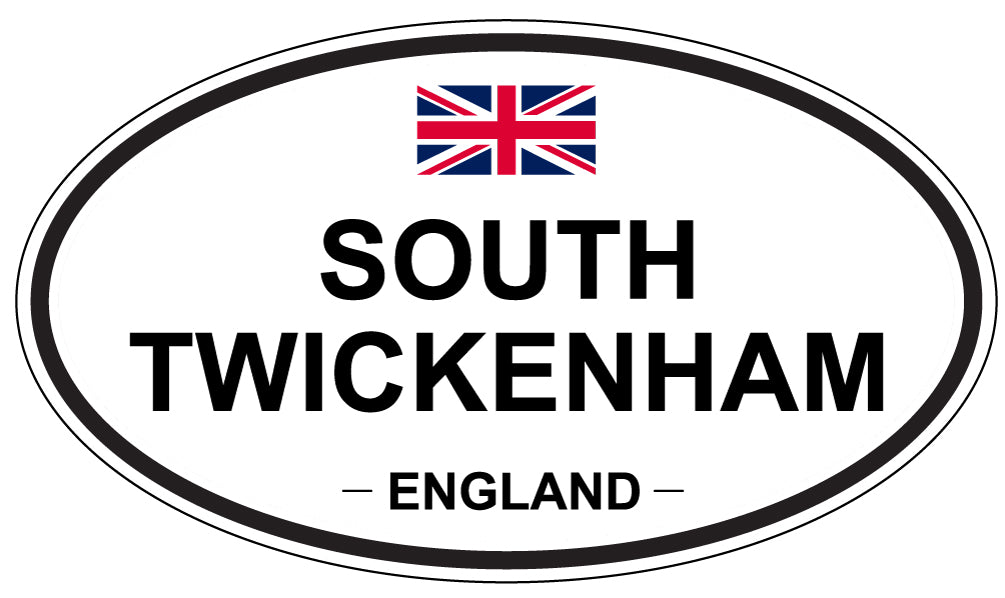 SOUTH TWICKENHAM, ENGLAND - Oval Sticker