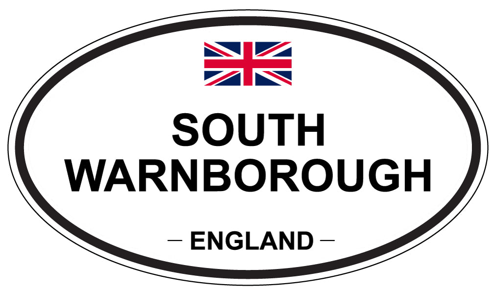 SOUTH WARNBOROUGH, ENGLAND - Oval Sticker