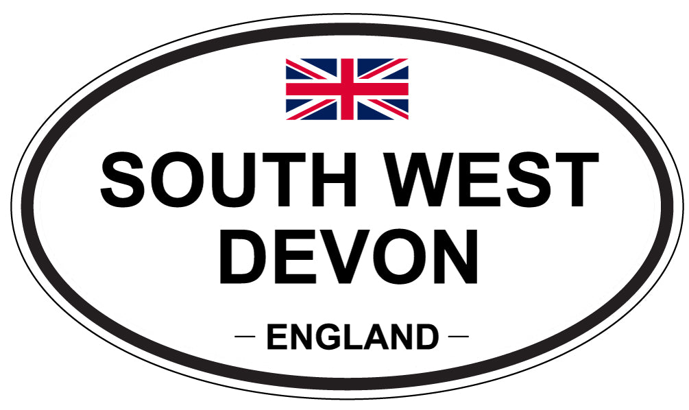 SOUTH WEST DEVON, ENGLAND - Oval Sticker
